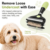 3-in-1 Pet Grooming Rake Comb: Painless Dematting, Deep Deshedding, for Long & Short Hair. Ergonomic Non-Slip Handle, Foldable & Easy to Store. In Australia - Darrahopens