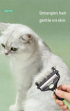 3-in-1 Pet Grooming Rake Comb: Painless Dematting, Deep Deshedding, for Long & Short Hair. Ergonomic Non-Slip Handle, Foldable & Easy to Store.