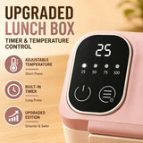900ml Cordless Electric Heating Lunch Box, 7200mAh Battery Life, Portable & Insulated, Enjoy Hot Meals Anytime, Anywhere（ pink) In Australia - Darrahopens