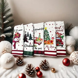 5PCS Microfiber Christmas Towels, Multiple Classic Patterns, Soft & Absorbent to Decorate Your Holiday Atmosphere In Australia - Darrahopens
