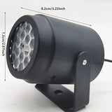 Christmas Projection Lamp, Sleek Black Matte Body, Compact & Portable, USB Powered, 20 Dynamic Rotating Patterns, Creates Colorful Dreamy Holiday Light Ambiance