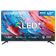 SKYWORTH Q5600H 40''-QLED+ Smart Google TV, FHD, HDR10 HLG, Find-My Remote, Dolby Audio, Screen Casting, Bezel Less Design, Voice Control