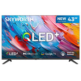 SKYWORTH Q5600H 43''-QLED+ Smart Google TV, FHD, HDR10 HLG, Find-My Remote,Dolby Audio, Screen Casting, Bezel Less Design, Voice Control