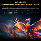 SKYWORTH 65X6600H QD-Mini LED 4K Smart TV, Matte Anti-Glare Display, 120Hz Turbo Mode, AI 4K Upscaling, AI Color Enhancement，Google TV, Dolby Atmos+Dolby Vision, 30W Speakers，HDMI2.1