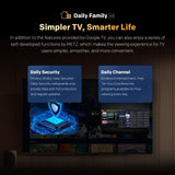 SKYWORTH G3F 43" 4K UHD Smart Google TV with HDR 10,Voice Control,Screen Cast,HDMI 2.1,MEMC, AI Engine,Eye Care featrues,Low Blue Light,DBX-tv Audio,Text Scaling,Smart Features,Energy-Saving
