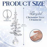Set of 24 Crystal Tree Hanging Ornaments for Holiday, Mantel, Party & Christmas Decor (Clear) In Australia - Darrahopens
