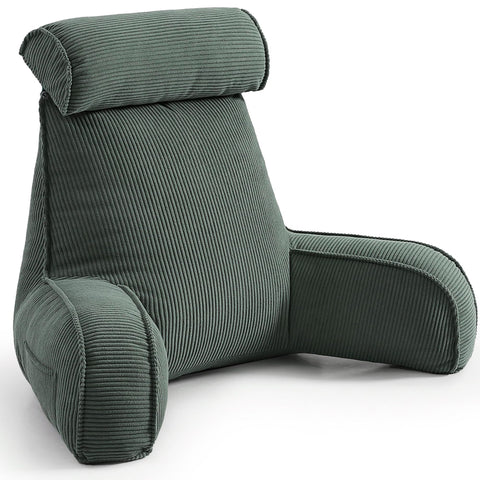 Cozy Reading Pillow for Sofa & Bed - Perfect for Relaxing, Reading, Gaming & More, 80*40*60cm (Dark Grey-Green) In Australia - Darrahopens
