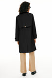 Classic Single-Breasted Trench Coat for Daily, Office & Casual Occasions, L (Black) In Australia - Darrahopens