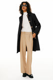 Classic Single-Breasted Trench Coat for Daily, Office & Casual Occasions, L (Black) In Australia - Darrahopens