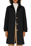 Classic Single-Breasted Trench Coat for Daily, Office & Casual Occasions, XL (Black) In Australia - Darrahopens
