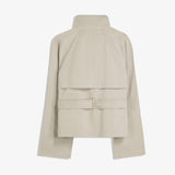 Women’s Short Trench Jacket – Versatile Layer for City Outings & Seasonal Dressing, XS (light beige)