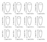 Short Oval Press-On Nails Kit for Easy, At-Home Manicures, Perfect for Gifting (Black)