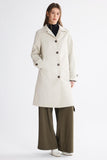 Timeless Single-Breasted Trench Coat for Office, Casual Outings & Cool Season Wear, S (light beige)