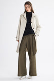 Timeless Single-Breasted Trench Coat for Office, Casual Outings & Cool Season Wear, L (light beige)