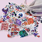 Halloween Themed Stickers for Party Decor, Laptop, Water Bottles, and Kids' Craft Activities (orange)
