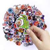 Halloween Themed Stickers for Party Decor, Laptop, Water Bottles, and Kids' Craft Activities (orange)
