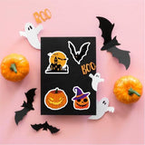Halloween Themed Stickers for Party Decor, Laptop, Water Bottles, and Kids' Craft Activities (orange)