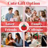 Cute Fruit Coin Pouch Keychain Charm for Backpacks, Handbags & Everyday Carry (red)