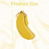 Mini Banana Keychain Coin Purse – Cute Portable Pouch for Backpacks, Handbags and Daily Essentials (Yellow)