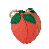 Cute Peach Purse Keychain, Ideal for Backpacks, Handbags and Everyday Use (coral red) In Australia - Darrahopens