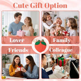 Cute Peach Purse Keychain, Ideal for Backpacks, Handbags and Everyday Use (coral red)