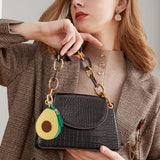Adorable Avocado Coin Pouch Keychain - Cute Accessory for Backpacks, Purses & Daily Use (Yellow-Green) In Australia - Darrahopens