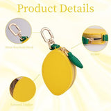 Cute Lemon Shaped Coin Pouch Keychain, Charm for Purses, Bags and Backpacks (Yellow) In Australia - Darrahopens