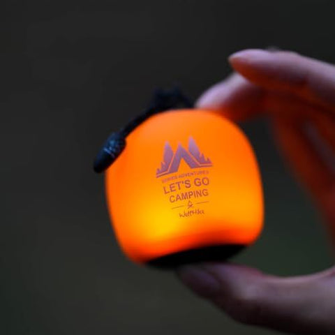 Portable Camping Light for Outdoor Adventures, Tent Lighting, Hiking and Emergency Use (Orange)
