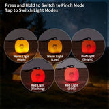 Portable Camping Light for Outdoor Adventures, Tent Lighting, Hiking and Emergency Use (Orange)