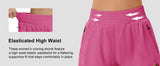 High-Waisted Athletic Shorts for Women, Perfect for Gym, Running, Yoga and Daily Casual Wear, XXL (Pink)