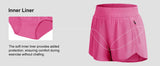 High-Waisted Athletic Shorts for Women, Perfect for Gym, Running, Yoga and Daily Casual Wear, XXL (Pink)