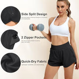 High-Waisted Women’s Athletic Shorts for Gym, Running, Yoga, and Casual Wear, XXL (Black) In Australia - Darrahopens
