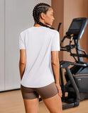 Versatile Soft Short-Sleeve Crewneck T-Shirt For Workout, Gym & Daily Casual Wear, S (white) In Australia - Darrahopens