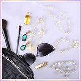 4 Pcs Beaded Phone Charms for Phones, Cameras – Fashionable Cute Accessories for Daily Use, Gifting (white)