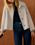 Versatile Women’s Trench Jacket for Daily Wear, Office, Travel & Seasonal Layering, XL (Light Beige)