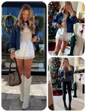 Versatile Cropped Jacket for Daily, Office, Travel and Casual Occasions, L (dark navy)
