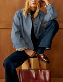 Versatile Casual Jacket for Daily Wear, Work, Travel & Seasonal Transitions, XL (Slate Blue) In Australia - Darrahopens