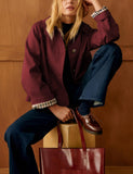 Versatile Casual Jacket for Daily Outings, Office Days, Travel, and Weekend Errands, L (burgundy) In Australia - Darrahopens