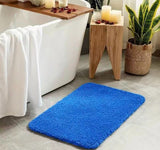 Plush Bathroom Mat Absorbent Bathroom Mat Non-Slip Bathroom Mat Soft Bathroom - Dark Gray - Size 40-60cm In Australia - Darrahopens