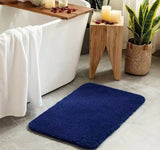 Plush Bathroom Mat Absorbent Bathroom Mat Non-Slip Bathroom Mat Soft Bathroom - Pink - Size 40-60cm