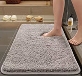 Plush Bathroom Mat Absorbent Bathroom Mat Non-Slip Bathroom Mat Soft Bathroom - Royal Blue - Size 40-60cm