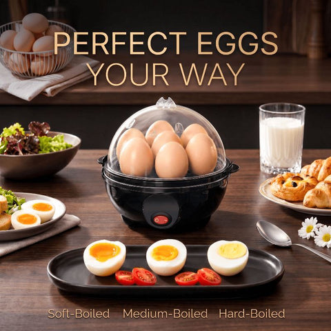 Egg Cooker 7-In-1 Egg Cooker Electric Egg Cooker Rapid Heating Egg Cooker - Black - Size 01 In Australia - Darrahopens