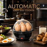 Egg Cooker 7-In-1 Egg Cooker Electric Egg Cooker Rapid Heating Egg Cooker - Black - Size 01