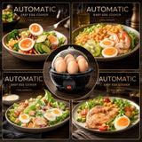 Egg Cooker 7-In-1 Egg Cooker Electric Egg Cooker Rapid Heating Egg Cooker - Black - Size 01