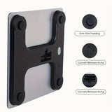 Digital Bathroom Scale Smart Scale Accurate Weight Scale High Capacity Scale - Black - Size 01 In Australia - Darrahopens