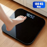 Digital Bathroom Scale Smart Scale Accurate Weight Scale High Capacity Scale - White - Size 01