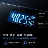 Digital Bathroom Scale Smart Scale Accurate Weight Scale High Capacity Scale - White - Size 01