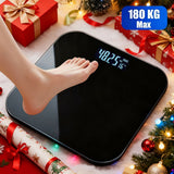 Digital Bathroom Scale Smart Scale Accurate Weight Scale High Capacity Scale - White - Size 01