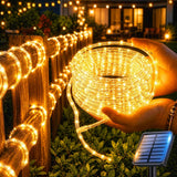 Solar LED String Lights Colorful Party Lights Outdoor Solar Fairy Lights - White - Size 10m