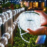 Solar LED String Lights Colorful Party Lights Outdoor Solar Fairy Lights - White - Size 20m In Australia - Darrahopens